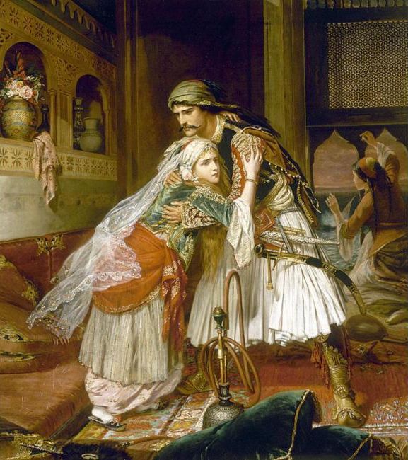 The Parting Of Conrad And Medora by Charles Wynne Nicholls